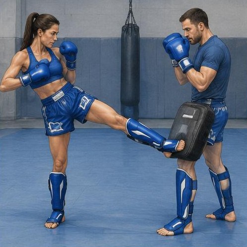 Low Roundhouse Kick (Dutch Style)