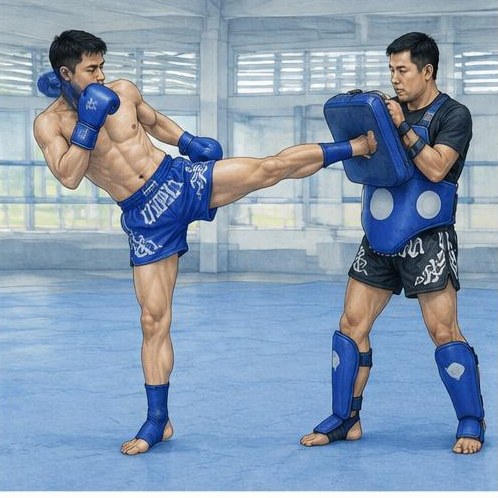 Te Chiang (Diagonal Roundhouse Kick)